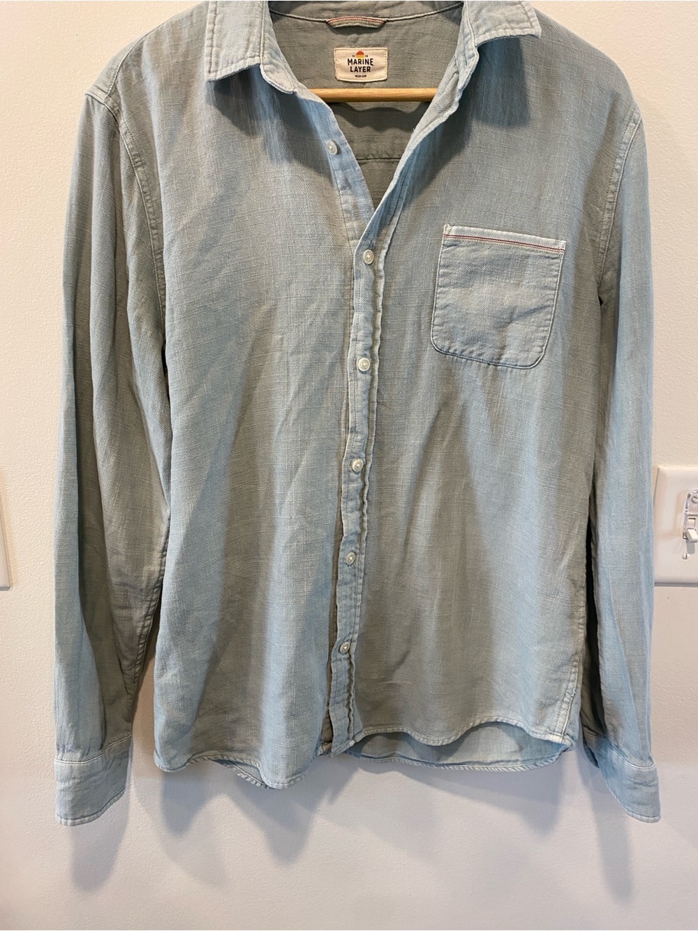Marine Layer women’s Jane relaxed shirt size medium lignt green - Picture 3 of 10